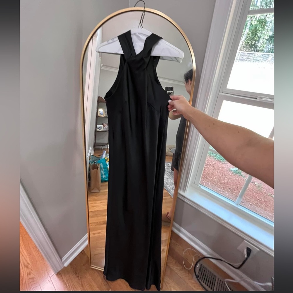 Black High Neck Dress